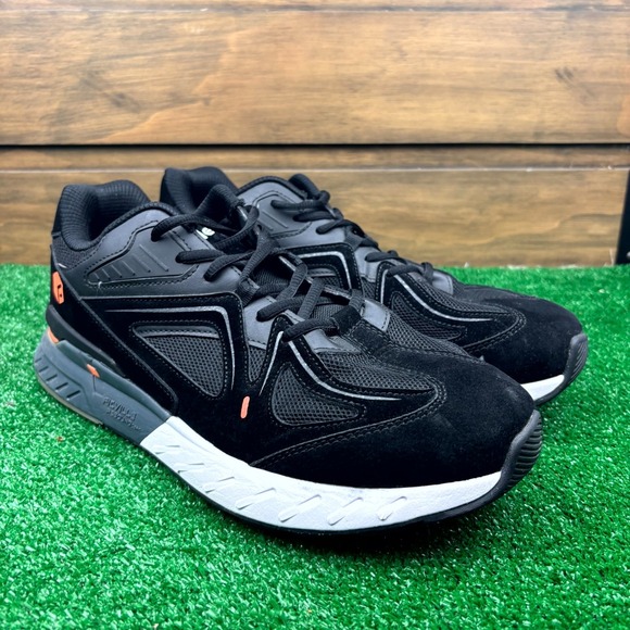 Fitville Rebound Core V1 Sneakers Men's 12.5W Black Leather Lace Up Low Top - Picture 13 of 16